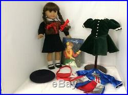 Retired American Girl Doll Molly withMeet Outfit Tap Dance Christmas Dress Lot
