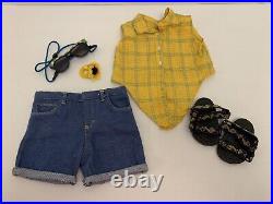 Retired American Girl Doll Picnic Outfit Pleasant Co With Accessories