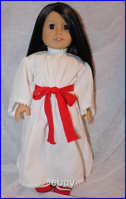 Retired American Girl Doll Truly Me Kirsten Saint Lucia Christmas Outfit 18 inch