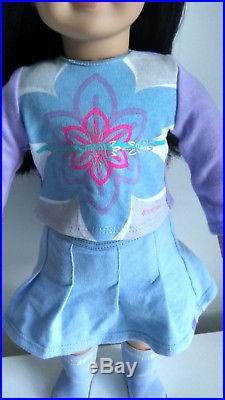 Retired Euc American Girl Doll Jly Asian # 4 Pleasant Company 749/76 & Outfit