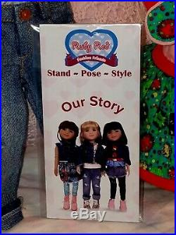 Ruby Red Fashion Friends Sara Effner sculpt American girl Wellie wishers outfit