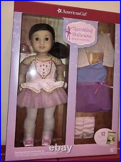 SOLD OUT! American Girl Sparkling Ballerina Doll & Outfit Set Black Hair Doll