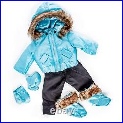 The Queen's Treasures 18 Doll Clothes 6 Pc Blue Ski Wear Fits American Girl