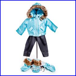The Queen's Treasures 18 Doll Clothes 6 Pc Blue Ski Wear Fits American Girl