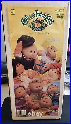 VINTAGE 1986 COLECO CABBAGE PATCH AFRICAN AMERICAN GIRL DOLL WithBOX & DIAPER
