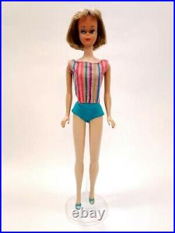 Vintage BARBIE 1965 American Girl Blonde Hair Doll #1070 with Original Outfit