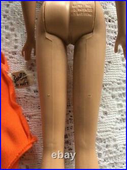 Vintage Rare 1958 Barbie Midge American Girl Doll, In The Swim Outfit GC