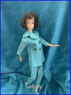 Vintage TLC American Girl Brunette Barbie Stamped 1958(c) in OOAK outfit-Lovely