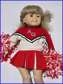 Vtg American Girl Doll Pleasant Company Kirsten Larson With Cheerleader Outfit