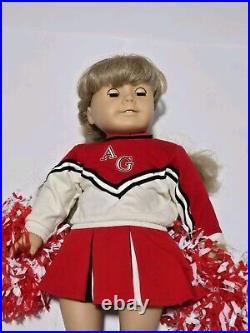 Vtg American Girl Doll Pleasant Company Kirsten Larson With Cheerleader Outfit